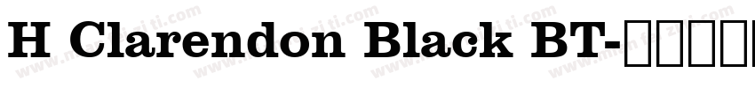 H Clarendon Black BT字体转换